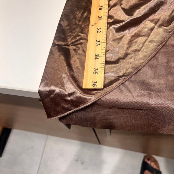 NWT Micas Satin Draped Sleeveless Midi Dress Size Medium - Picture 8 of 9